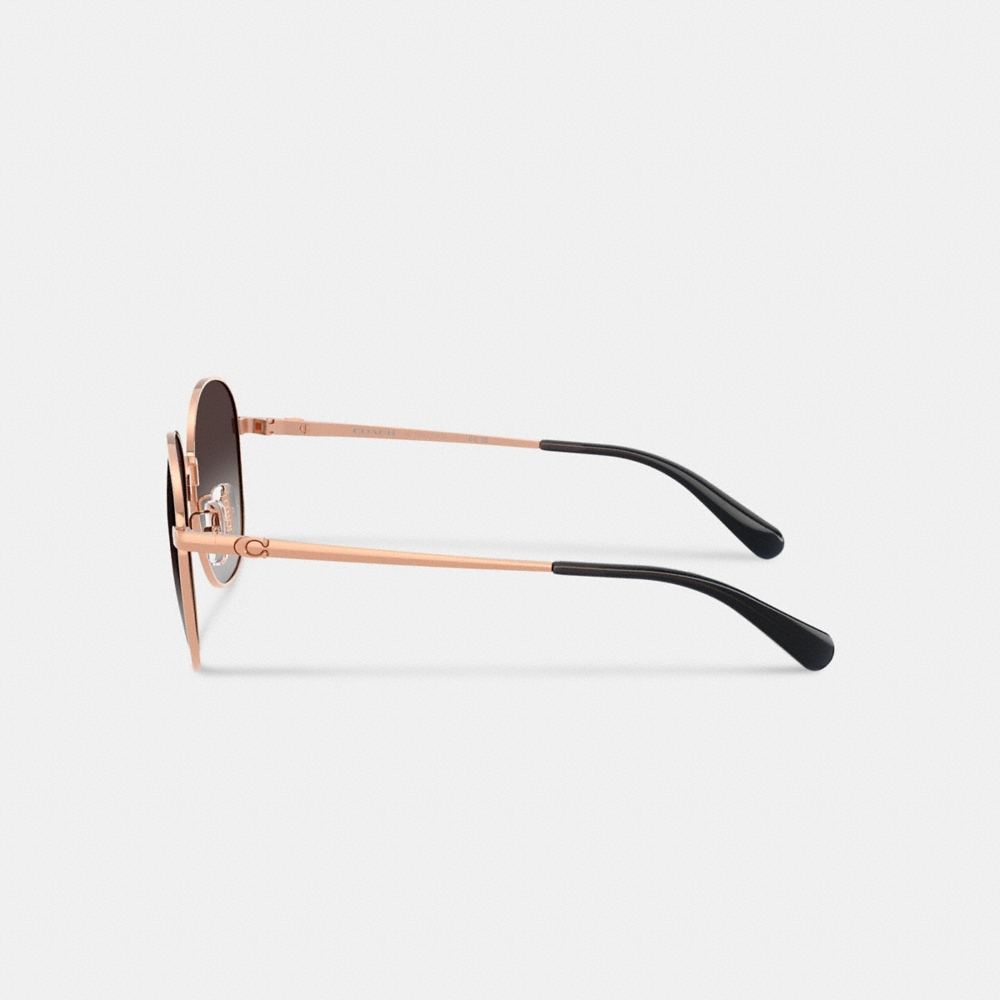 Coach C Hardware Metal Round Sunglasses - Preorder