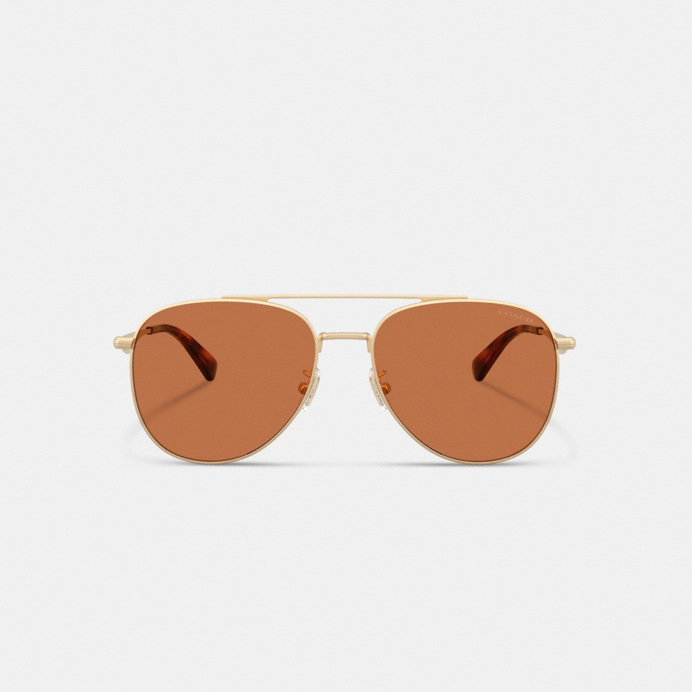 Coach C Hardware Metal Pilot Sunglasses - Preorder