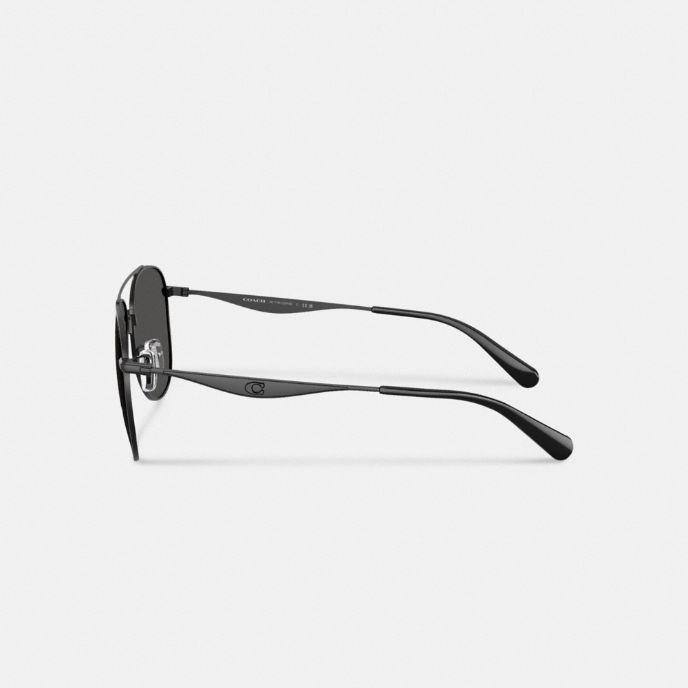 Coach C Hardware Metal Pilot Sunglasses - Preorder