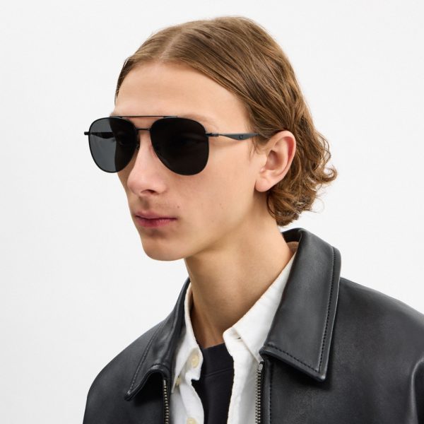 Coach C Hardware Metal Pilot Sunglasses - Preorder