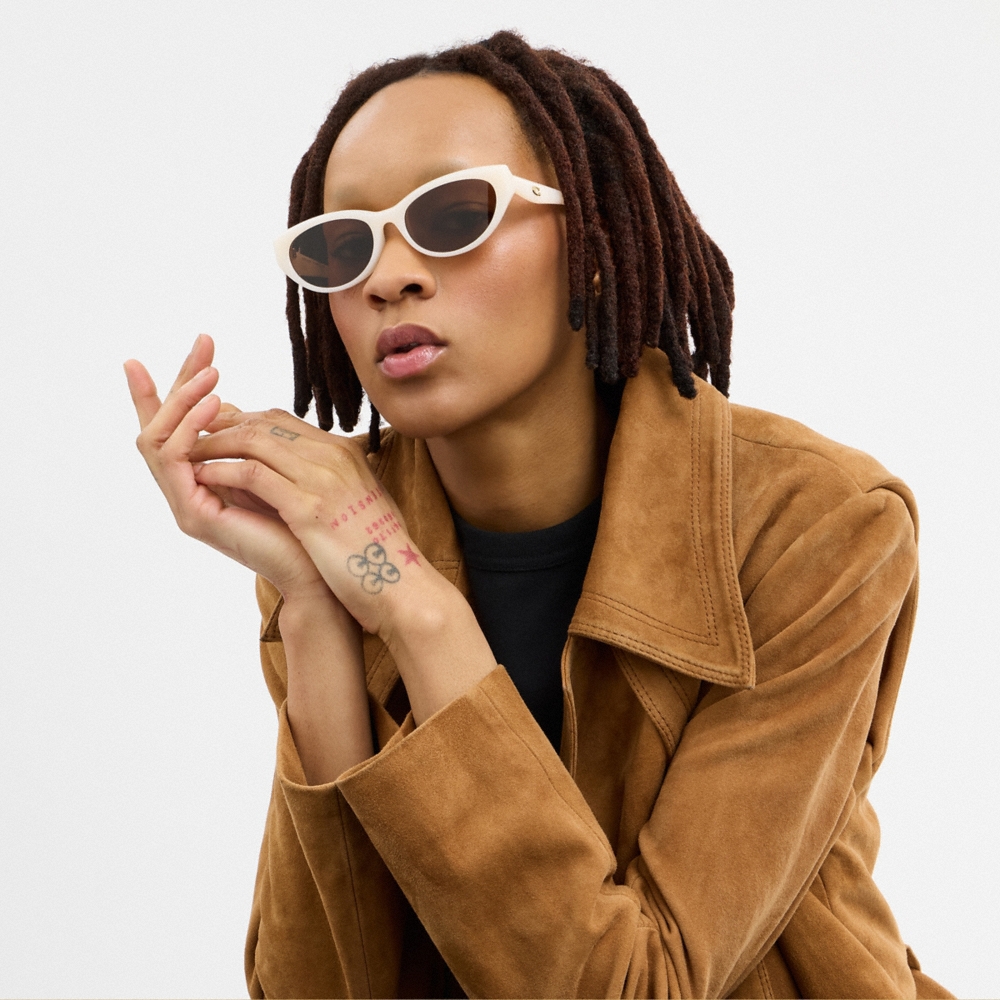 Coach C Hardware Oval Cat Eye Sunglasses - Preorder