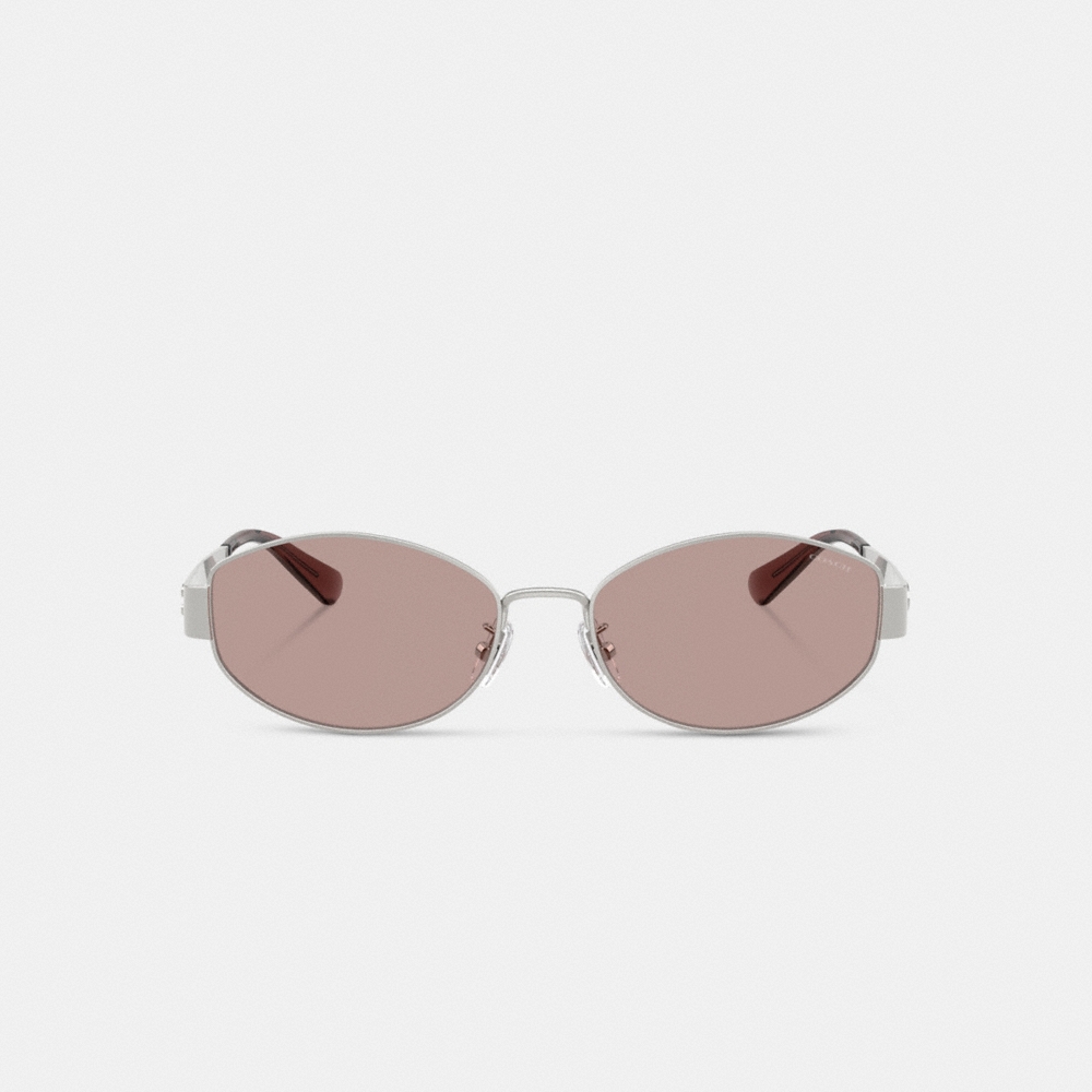 Coach C Hardware Metal Narrow Oval Sunglasses - Preorder