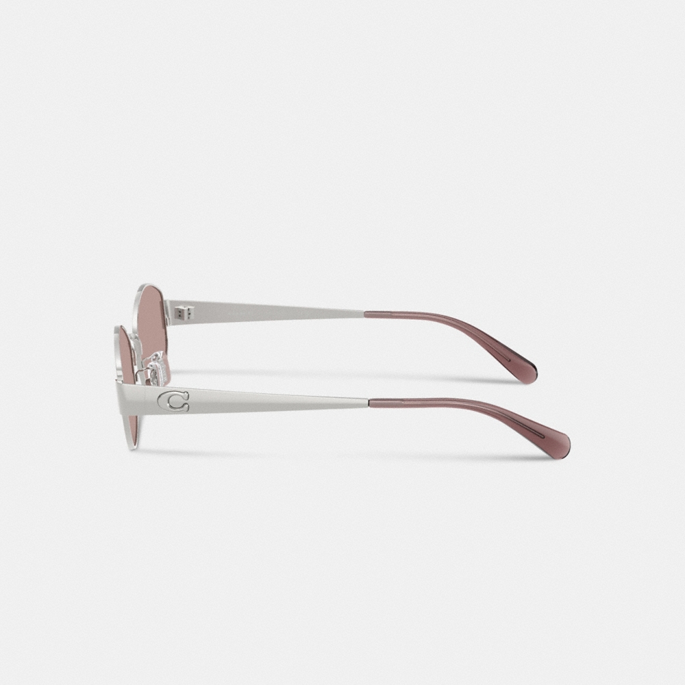 Coach C Hardware Metal Narrow Oval Sunglasses - Preorder