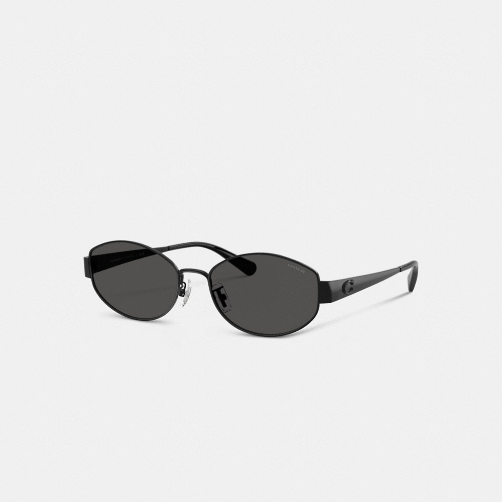 Coach C Hardware Metal Narrow Oval Sunglasses - Preorder