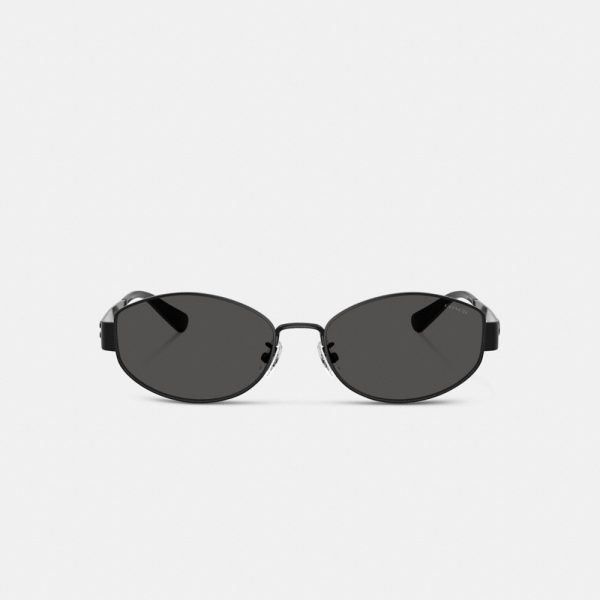 Coach C Hardware Metal Narrow Oval Sunglasses - Preorder