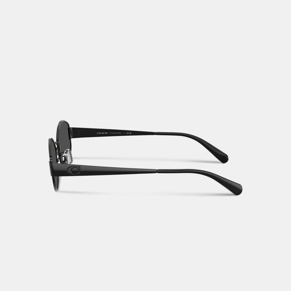 Coach C Hardware Metal Narrow Oval Sunglasses - Preorder