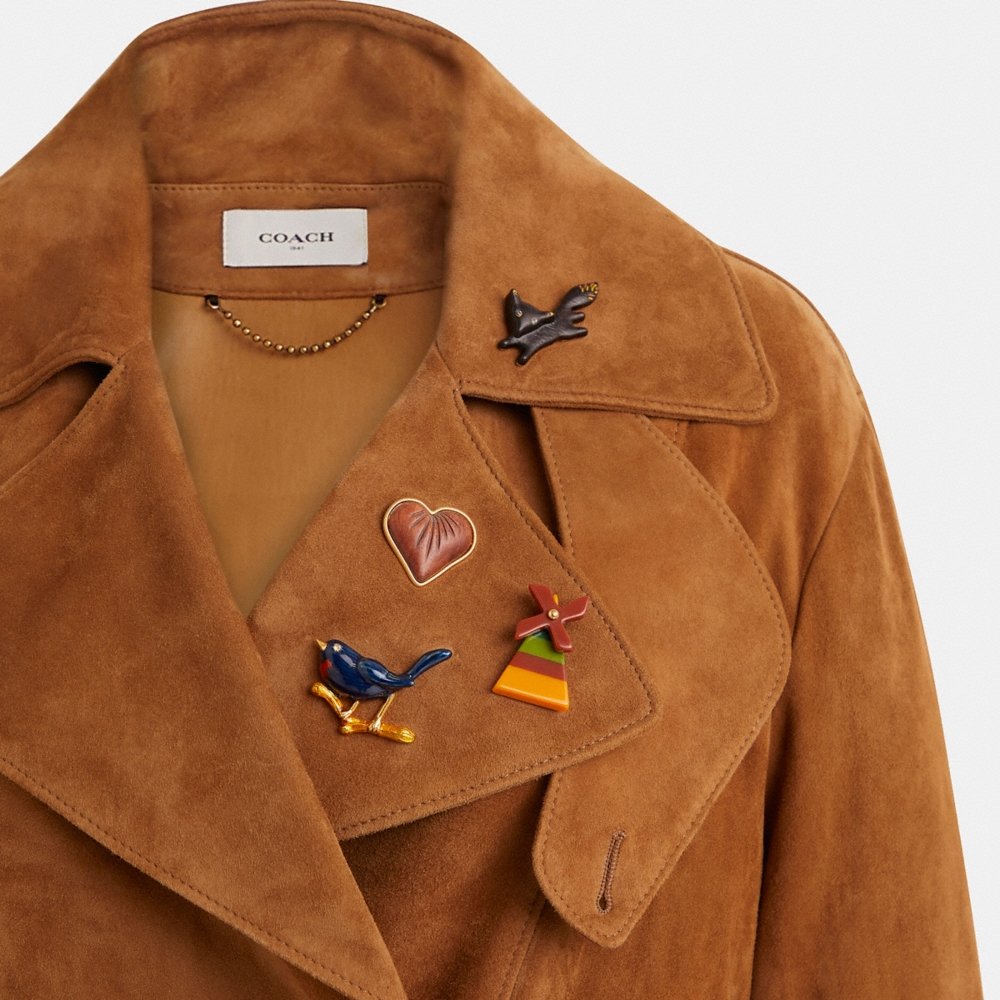 Coach Custom Suede Trench Coat - Preorder