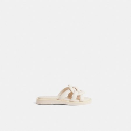 Coach Restored Georgie Sandal - Preorder — Chalk