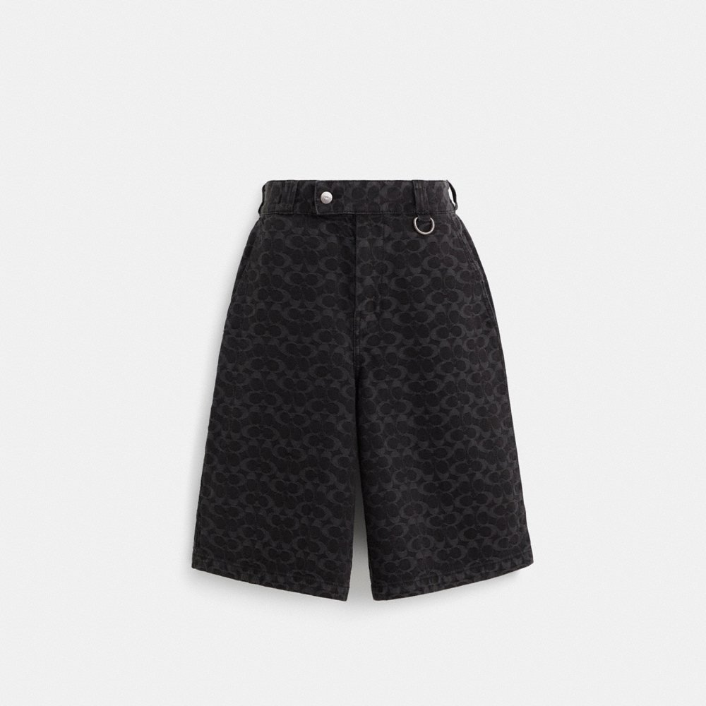 Coach Restored Signature Denim Shorts - Preorder