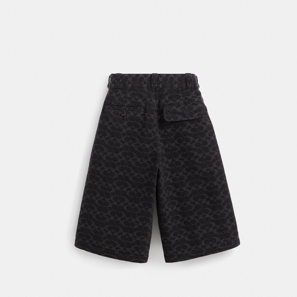 Coach Restored Signature Denim Shorts - Preorder