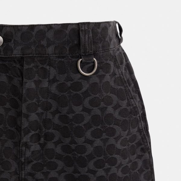 Coach Restored Signature Denim Shorts - Preorder