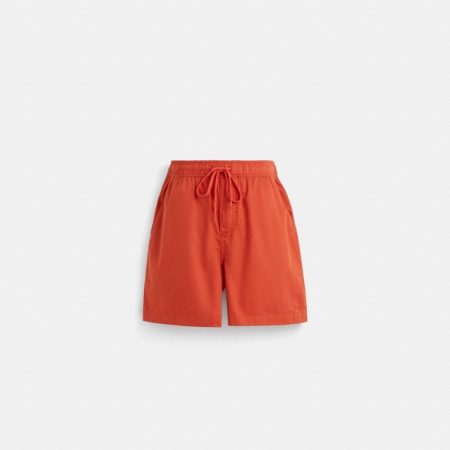 Coach Restored Solid Shorts - Preorder — Sun Orange