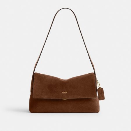 Coach Outlet Chelsea Shoulder Bag 30 - Preorder — Brass/Warm Brown