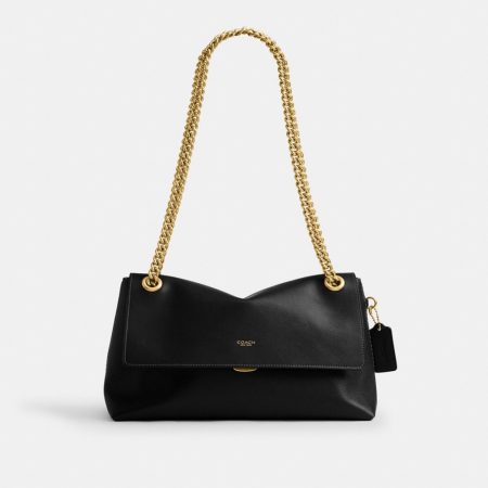 Coach Chelsea Shoulder Bag 30 With Chain - Preorder — Brass/Black