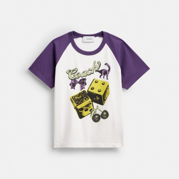 Coach Outlet Charms Raglan T-Shirt In Organic Cotton - Preorder