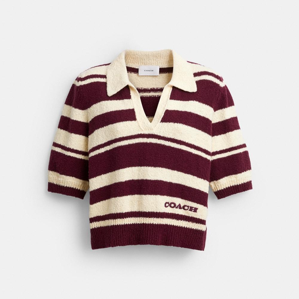 Coach Outlet Striped Knit Polo - Preorder