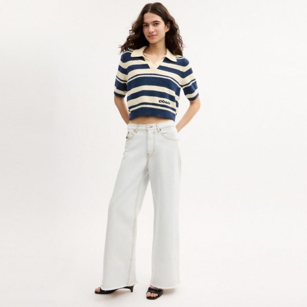 Coach Outlet Striped Knit Polo - Preorder