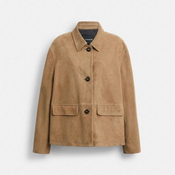 Coach Outlet Suede Coat - Preorder