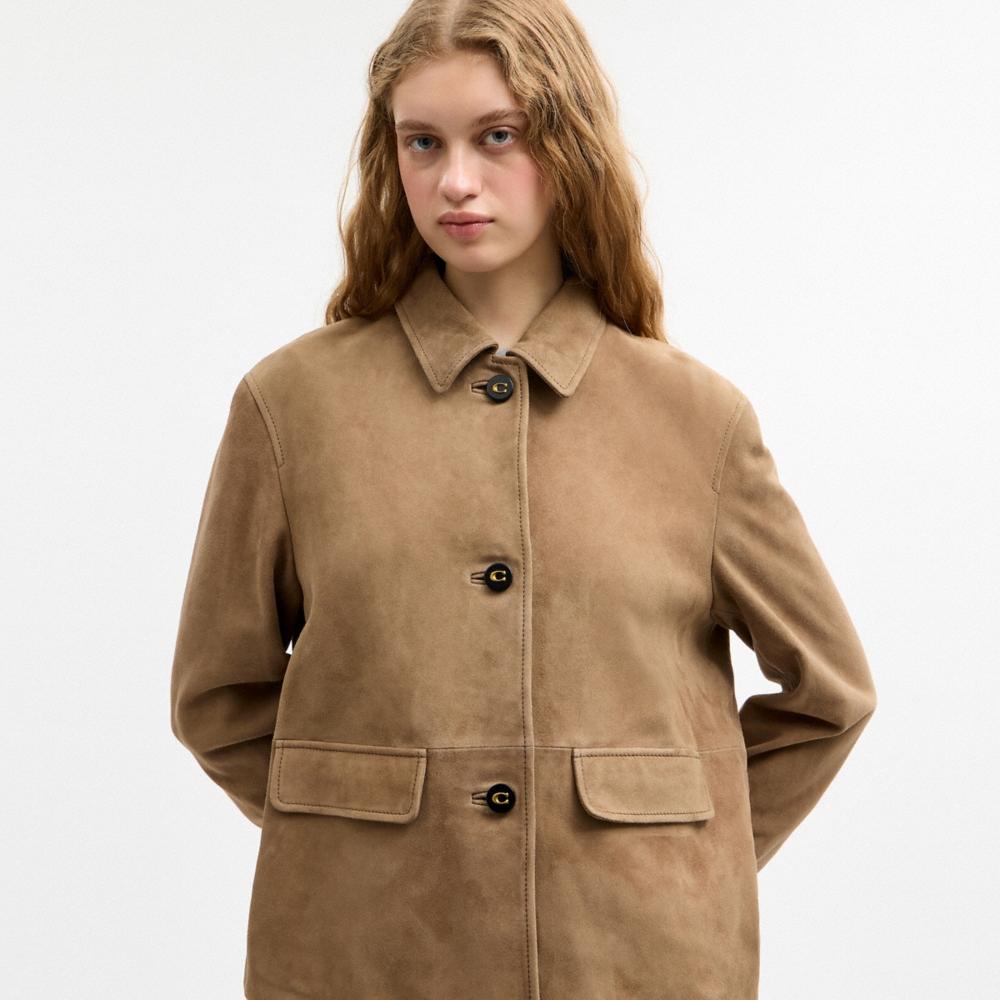 Coach Outlet Suede Coat - Preorder - Image 4
