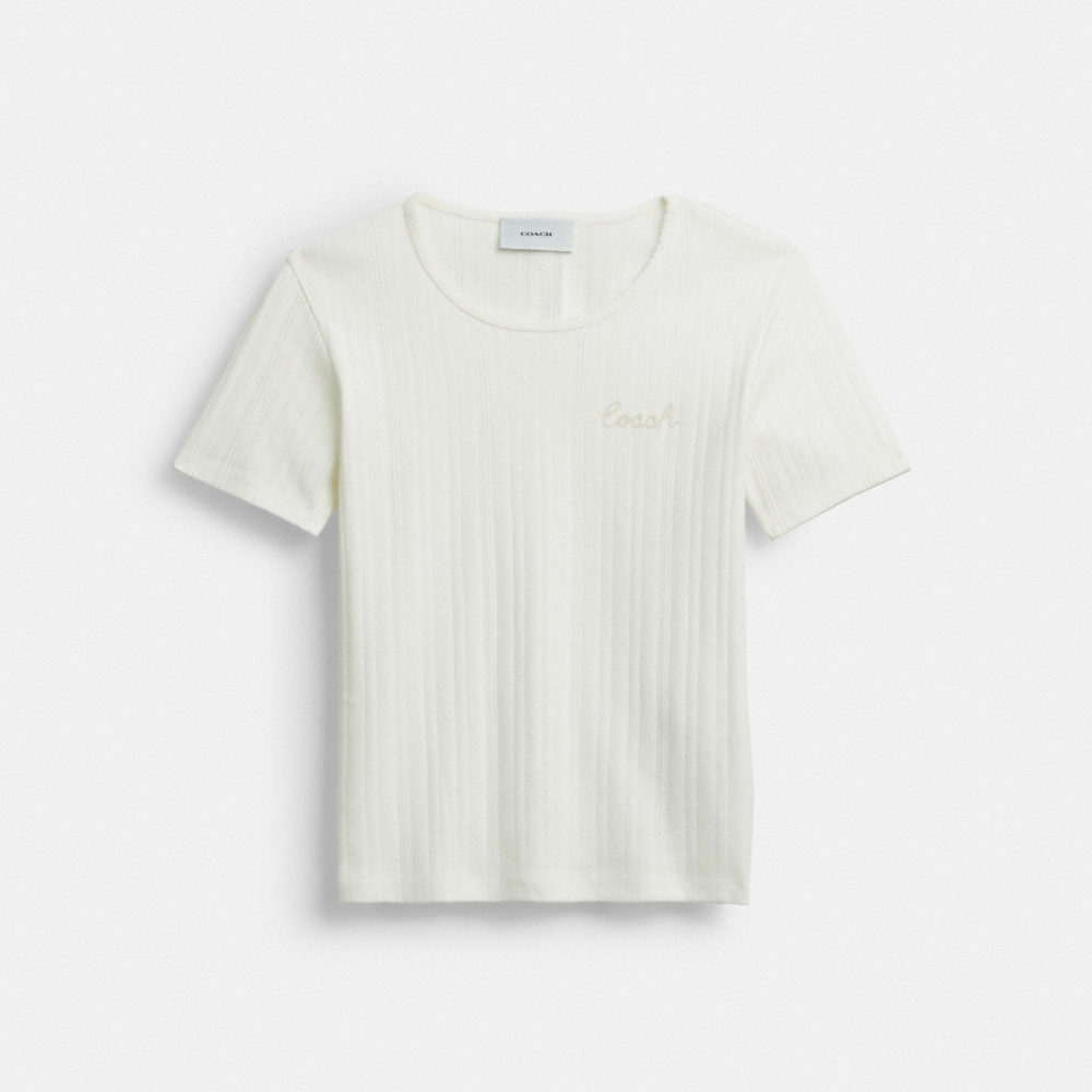 Coach Outlet Pointelle T-Shirt - Preorder