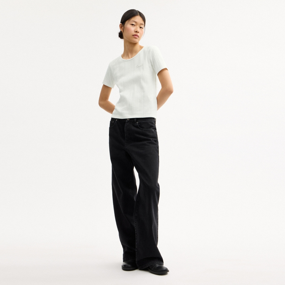 Coach Outlet Pointelle T-Shirt - Preorder