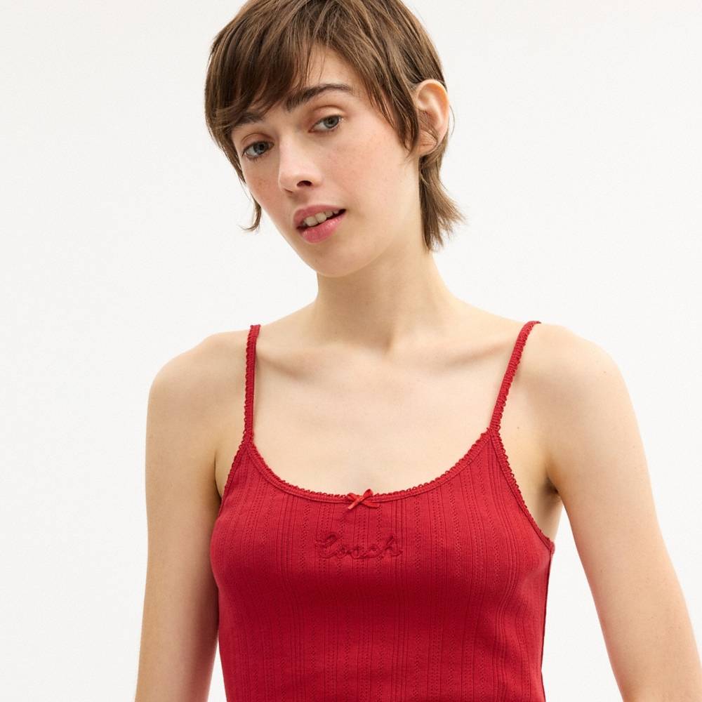 Coach Outlet Pointelle Tank - Preorder