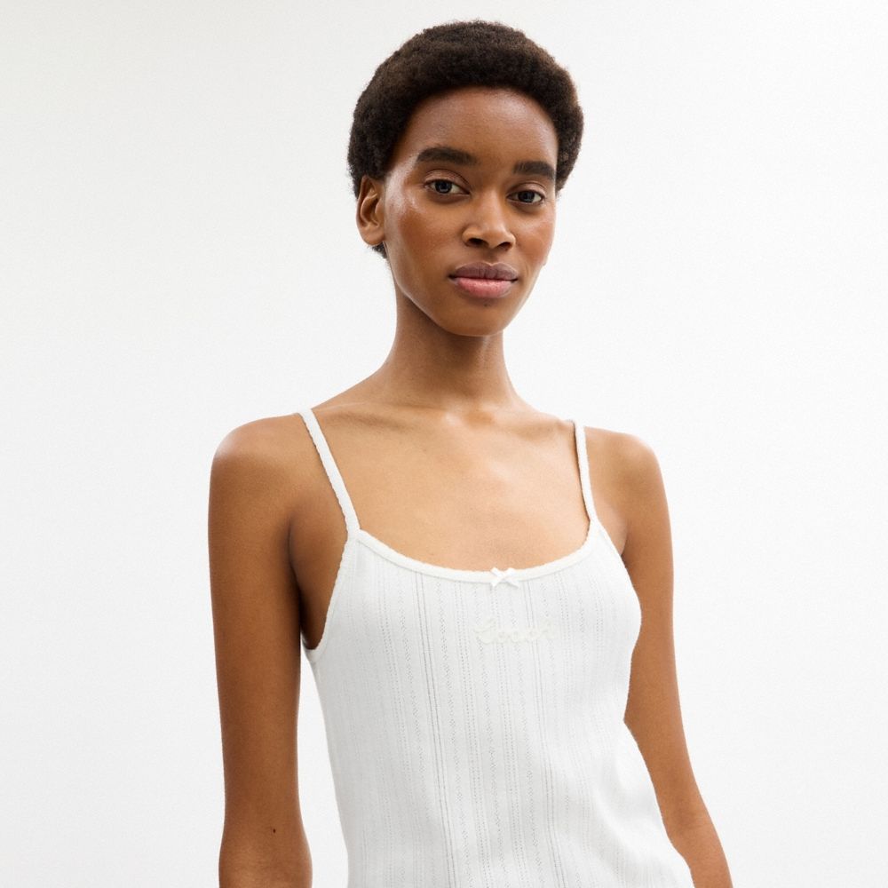 Coach Outlet Pointelle Tank - Preorder