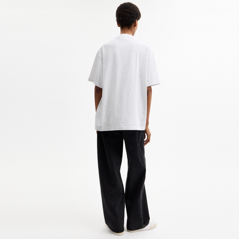 Coach Outlet Pretzel Relaxed T-Shirt In Organic Cotton - Preorder