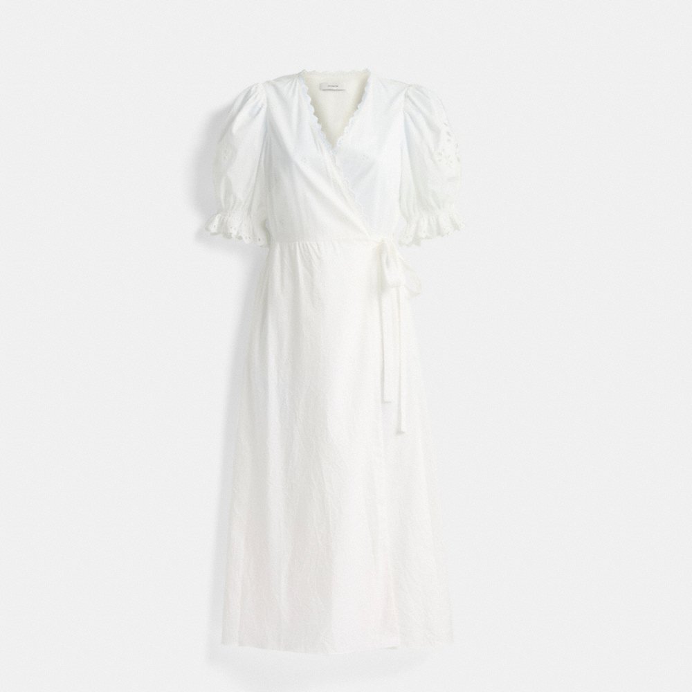 Coach Restored Broderie Anglaise Wrap Dress - Preorder