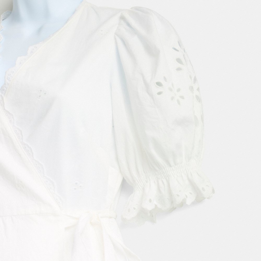 Coach Restored Broderie Anglaise Wrap Dress - Preorder