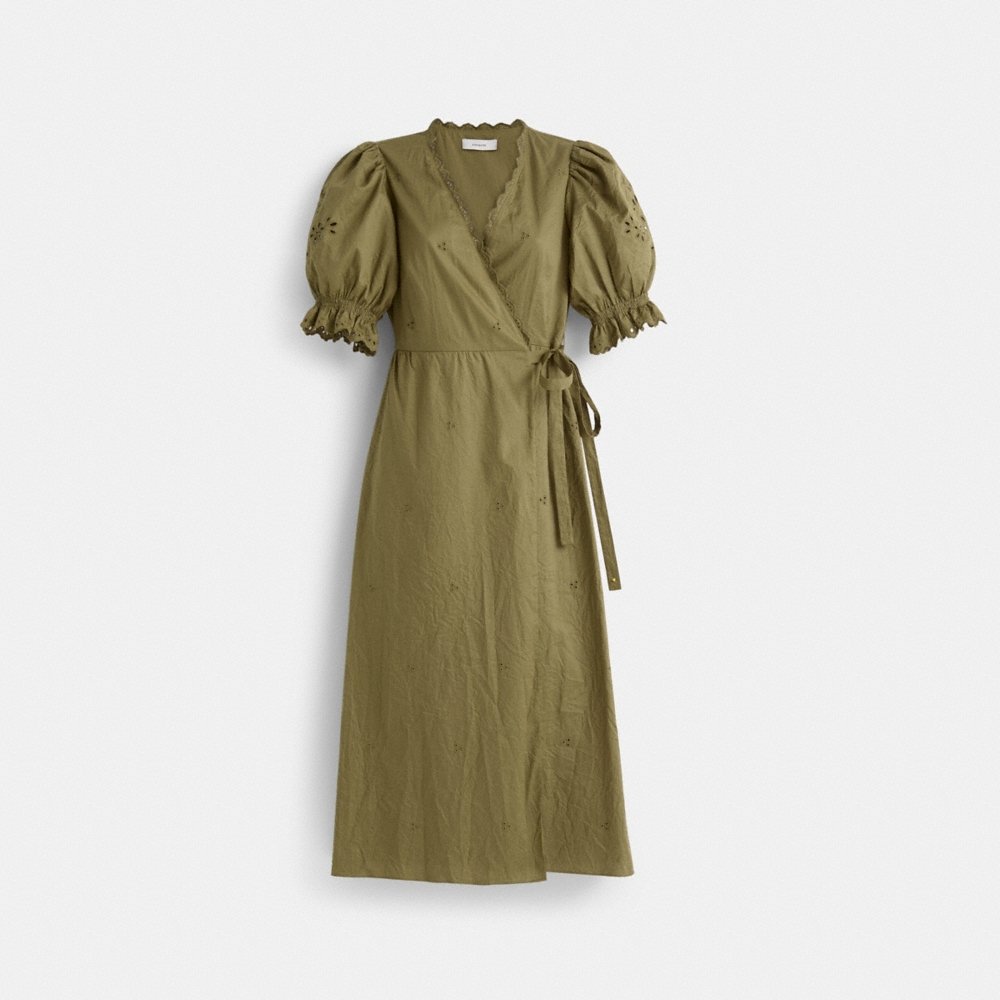 Coach Restored Broderie Anglaise Wrap Dress - Preorder
