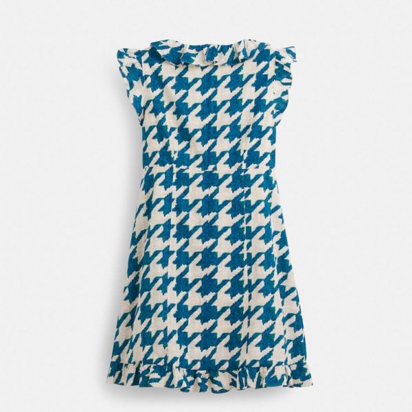Coach Restored Printed Mid-Length Ruffle Dress - Preorder