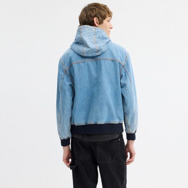 Coach Outlet Signature Denim Zip Jacket - Preorder