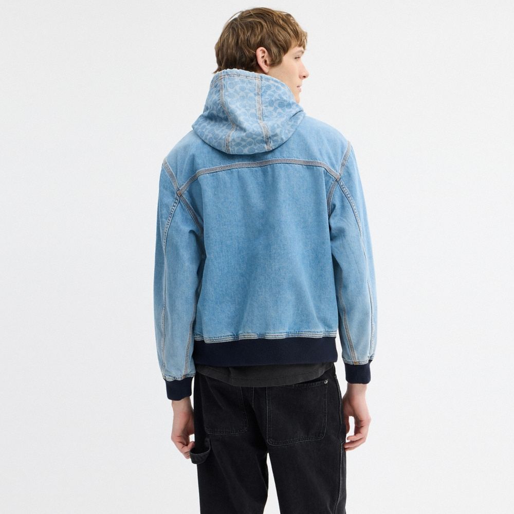 Coach Outlet Signature Denim Zip Jacket - Preorder