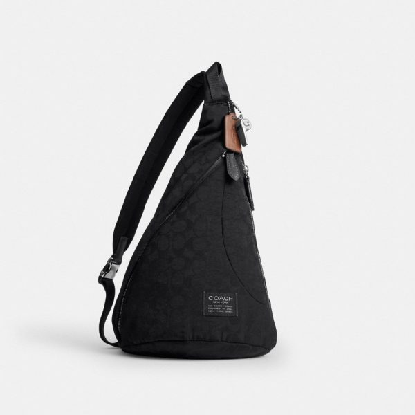 Coach Outlet Lachlan Sling In Signature Nylon - Preorder