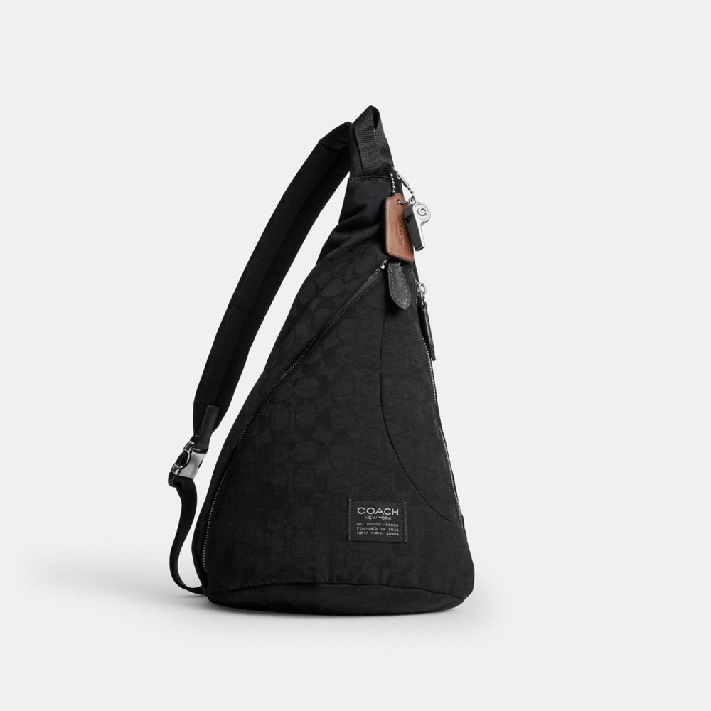 Coach Outlet Lachlan Sling In Signature Nylon - Preorder