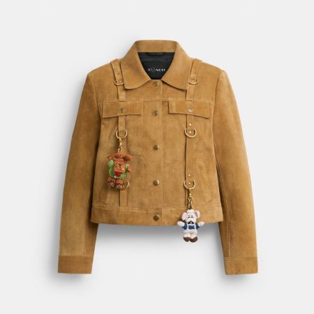 Coach Outlet Coach | Brain Dead Suede Strap Jacket - Preorder — Tan