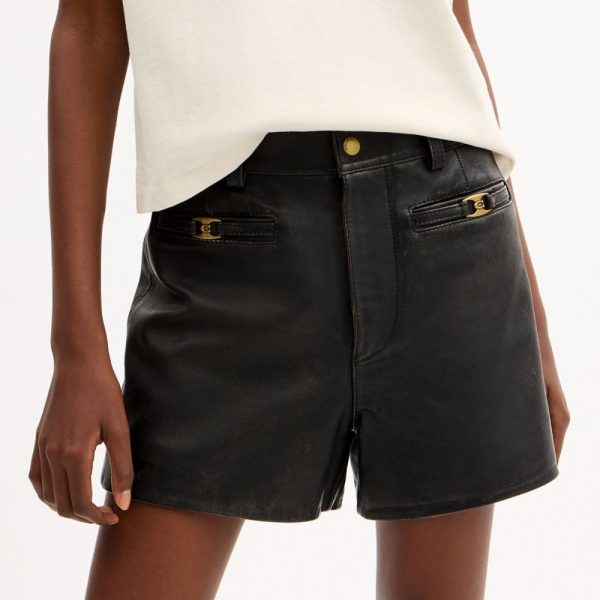 Coach Outlet Loved Leather Heritage C Shorts - Preorder