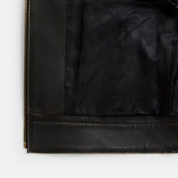 Coach Outlet Loved Leather Heritage C Racer Jacket - Preorder