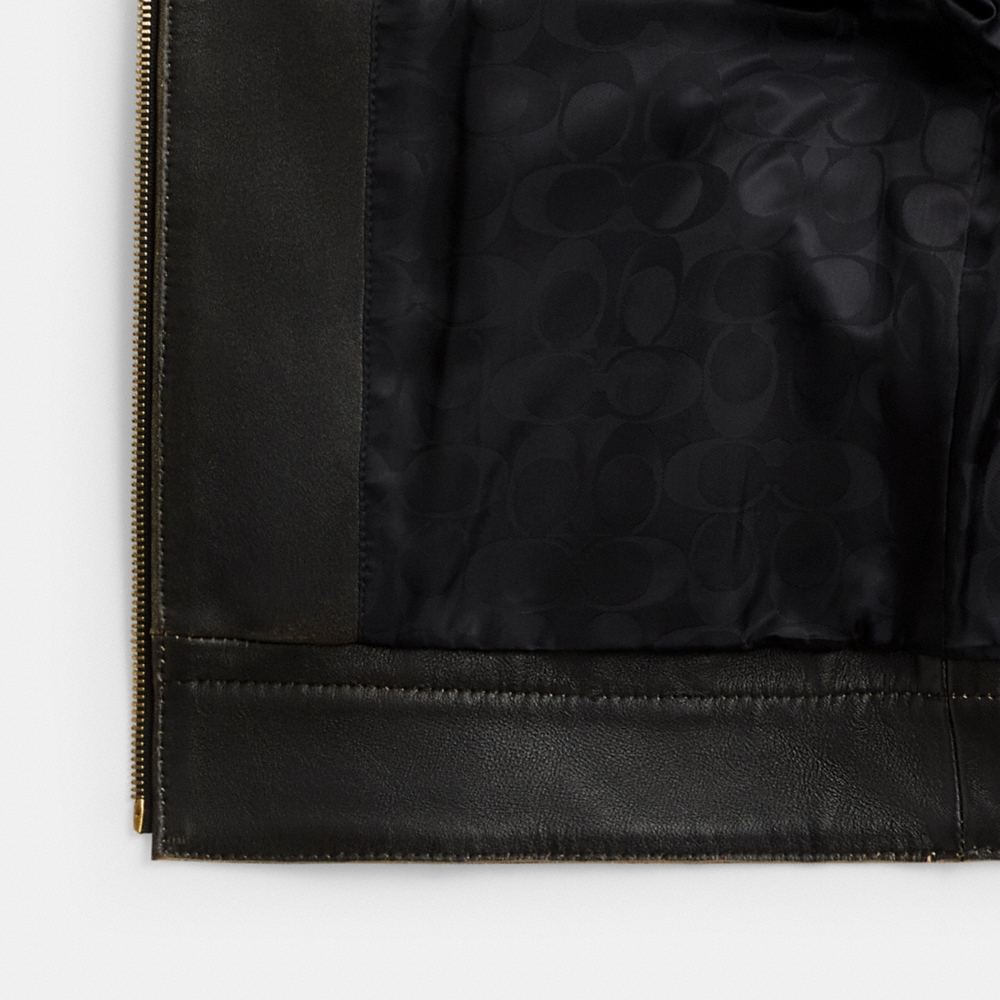Coach Outlet Loved Leather Heritage C Racer Jacket - Preorder