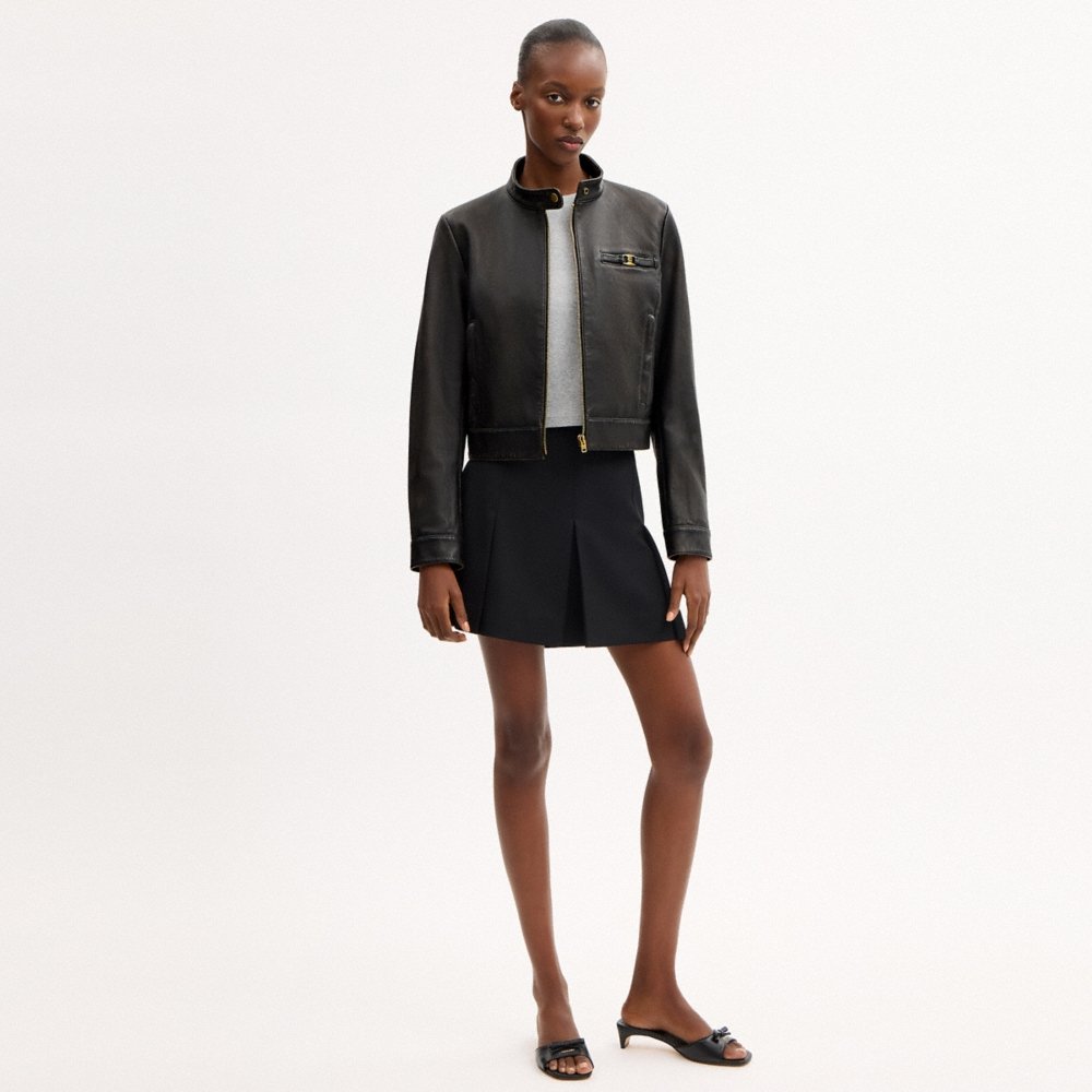 Coach Outlet Loved Leather Heritage C Racer Jacket - Preorder