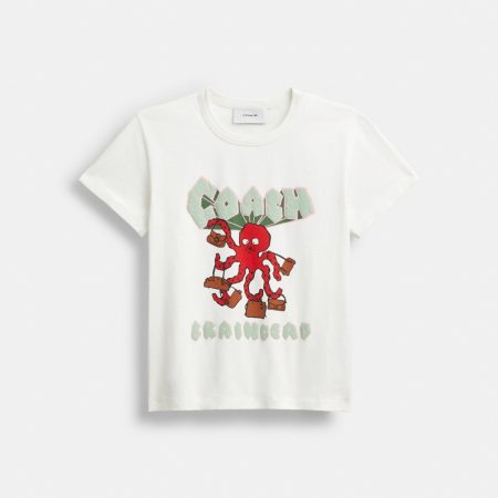 Coach Outlet Coach | Brain Dead Octopus 90s T-Shirt - Preorder — White