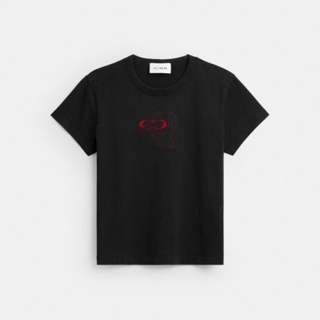 Coach Outlet Coach | Brain Dead 90s T-Shirt In Organic Cotton - Preorder — Black