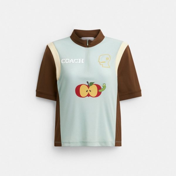 Coach Outlet Coach | Brain Dead Mesh Quarter Zip Top - Preorder