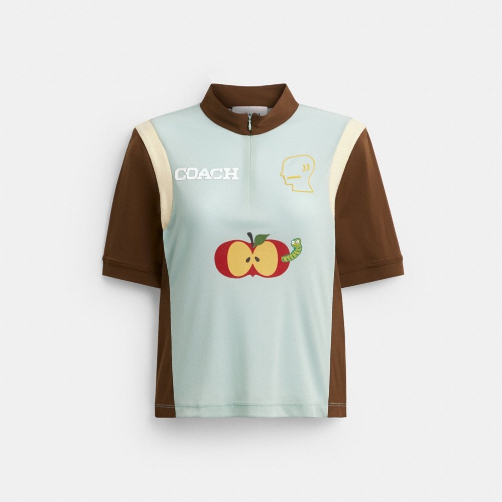 Coach Outlet Coach | Brain Dead Mesh Quarter Zip Top - Preorder