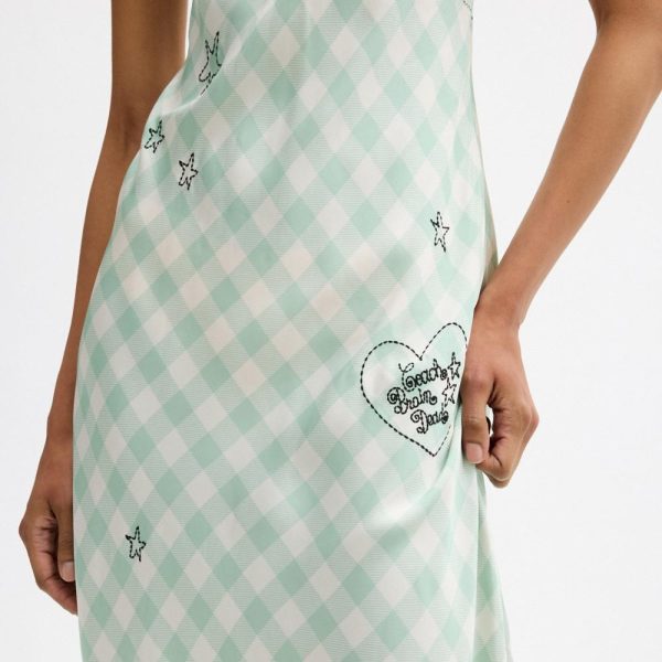 Coach Outlet Coach | Brain Dead Embroidered Gingham Dress - Preorder