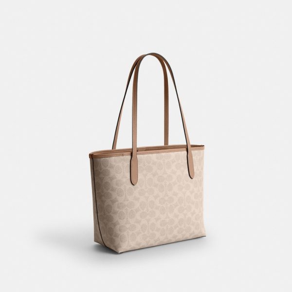 Coach Outlet Medium City Tote Bag In Signature Canvas - Preorder
