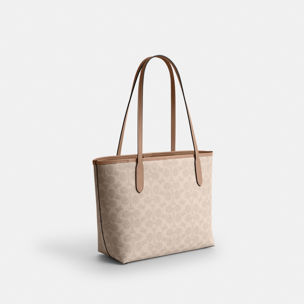 Coach Outlet Medium City Tote Bag In Signature Canvas - Preorder