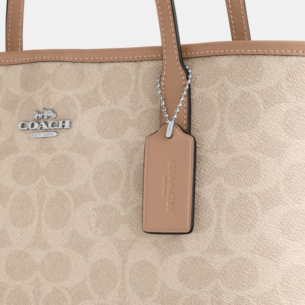 Coach Outlet Medium City Tote Bag In Signature Canvas - Preorder