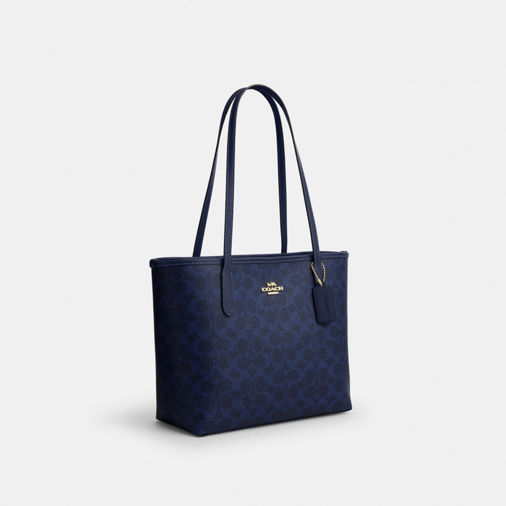 Coach Outlet Medium City Tote Bag In Signature Canvas - Preorder